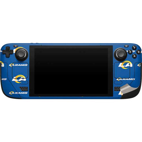 NFL Los Angeles Rams Blitz Series Steam Deck Handheld Gaming Computer Skin