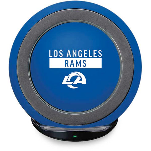 NFL Los Angeles Rams Blue Performance Series Fast Charge Wireless Charging Stand Skin