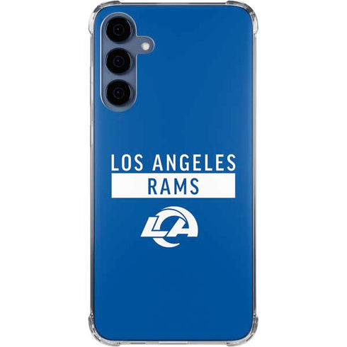 NFL Los Angeles Rams Blue Performance Series Galaxy A55 5G Clear Case