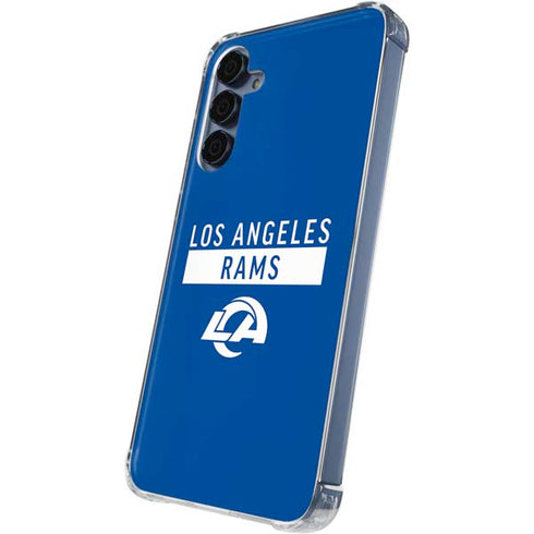 NFL Los Angeles Rams Blue Performance Series Galaxy A55 5G Clear Case