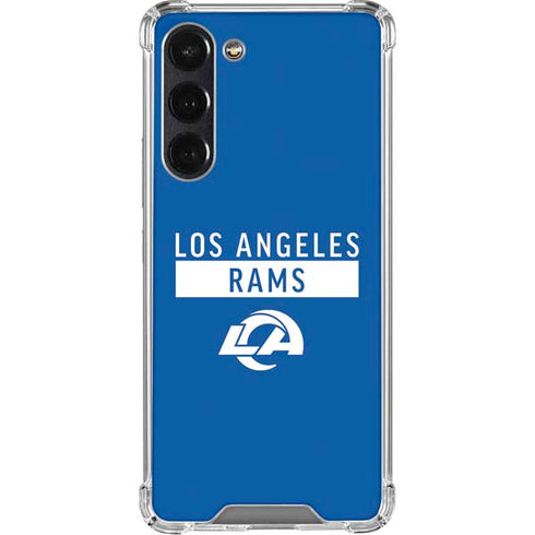 NFL Los Angeles Rams Blue Performance Series Galaxy S24 FE Clear Case