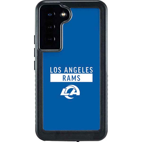 NFL Los Angeles Rams Blue Performance Series Galaxy S24 Plus Waterproof Case