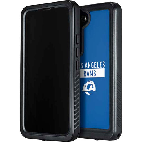 NFL Los Angeles Rams Blue Performance Series Galaxy S24 Plus Waterproof Case