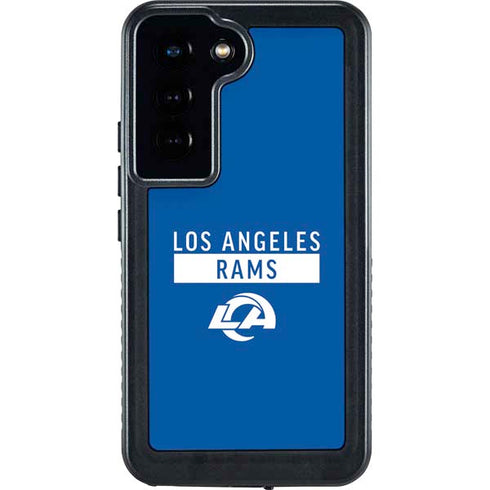NFL Los Angeles Rams Blue Performance Series Galaxy S24 Waterproof Case