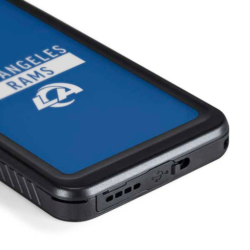 NFL Los Angeles Rams Blue Performance Series Galaxy S24 Waterproof Case