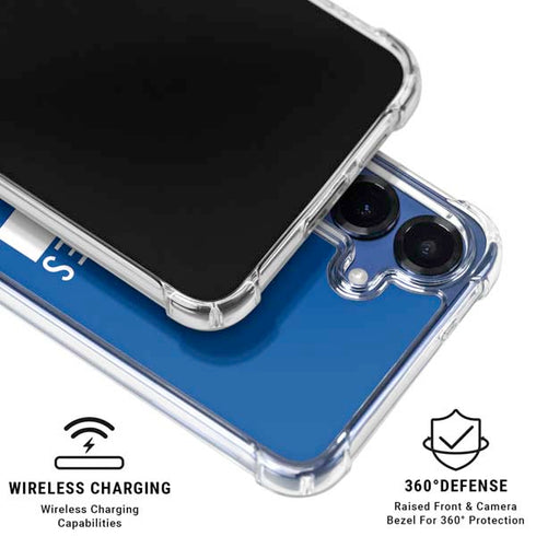 NFL Los Angeles Rams Blue Performance Series Galaxy S25 Clear Case