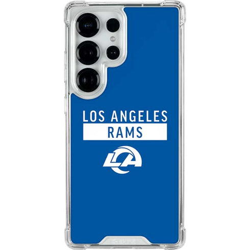 NFL Los Angeles Rams Blue Performance Series Galaxy S25 Ultra Clear Case