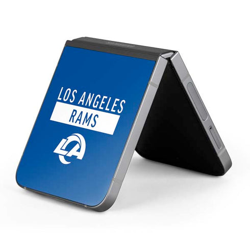 NFL Los Angeles Rams Blue Performance Series Galaxy Z Flip6 Skin