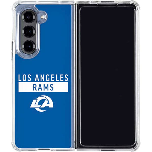NFL Los Angeles Rams Blue Performance Series Galaxy Z Fold5 5G Clear Case