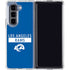 NFL Los Angeles Rams Blue Performance Series Galaxy Z Fold5 5G Clear Case