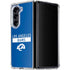 NFL Los Angeles Rams Blue Performance Series Galaxy Z Fold5 5G Clear Case