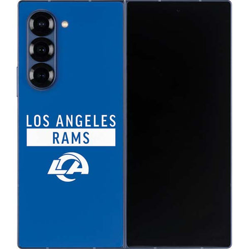 NFL Los Angeles Rams Blue Performance Series Galaxy Z Fold6 Skin