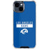 NFL Los Angeles Rams Blue Performance Series iPhone 15 Clear Case