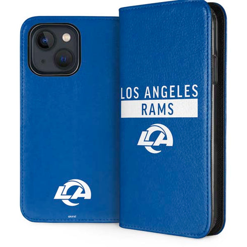NFL Los Angeles Rams Blue Performance Series iPhone 15 Folio Case