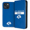 NFL Los Angeles Rams Blue Performance Series iPhone 15 Plus Folio Case