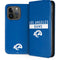 NFL Los Angeles Rams Blue Performance Series iPhone 15 Pro Folio Case