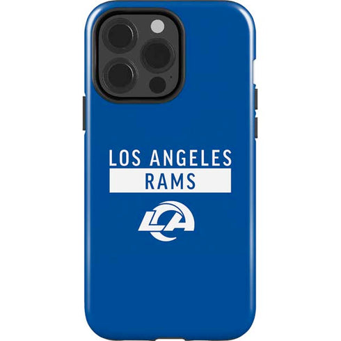 NFL Los Angeles Rams Blue Performance Series iPhone 15 Pro Impact Case