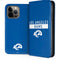NFL Los Angeles Rams Blue Performance Series iPhone 15 Pro Max Folio Case
