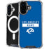 NFL Los Angeles Rams Blue Performance Series iPhone 16 MagSafe Case