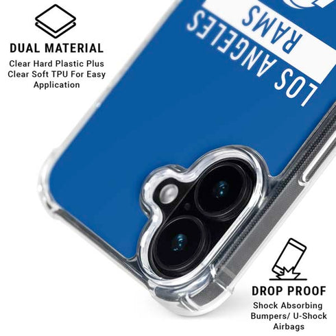 NFL Los Angeles Rams Blue Performance Series iPhone 16 MagSafe Case