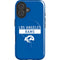NFL Los Angeles Rams Blue Performance Series iPhone 16 Magsafe Impact Case