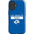 NFL Los Angeles Rams Blue Performance Series iPhone 16 Magsafe Impact Case