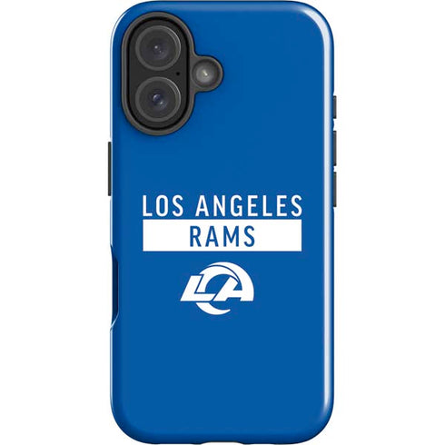NFL Los Angeles Rams Blue Performance Series iPhone 16 Plus Impact Case