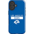 NFL Los Angeles Rams Blue Performance Series iPhone 16 Plus Impact Case