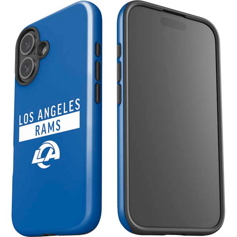 NFL Los Angeles Rams Blue Performance Series iPhone 16 Plus Impact Case