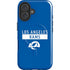 NFL Los Angeles Rams Blue Performance Series iPhone 16 Plus Magsafe Impact Case