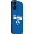 NFL Los Angeles Rams Blue Performance Series iPhone 16 Plus Skin