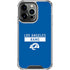 NFL Los Angeles Rams Blue Performance Series iPhone 16 Pro Clear Case