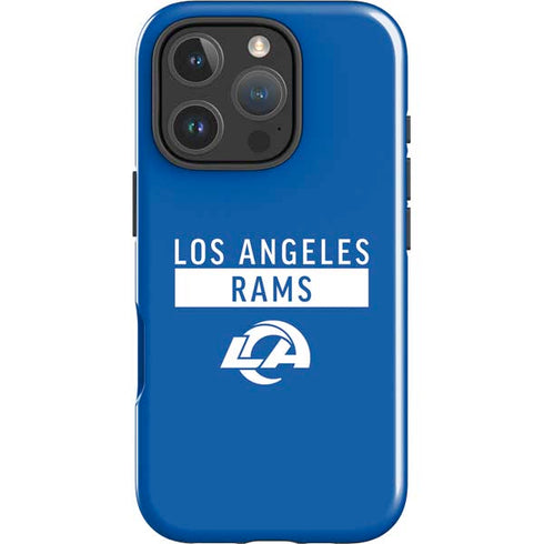 NFL Los Angeles Rams Blue Performance Series iPhone 16 Pro Impact Case