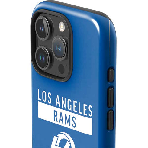 NFL Los Angeles Rams Blue Performance Series iPhone 16 Pro Impact Case