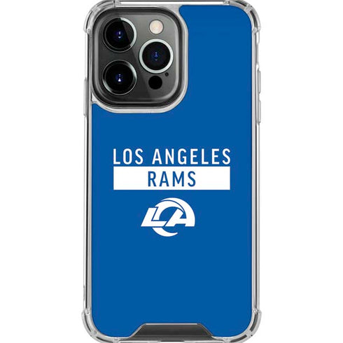NFL Los Angeles Rams Blue Performance Series iPhone 16 Pro Max Clear Case
