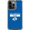 NFL Los Angeles Rams Blue Performance Series iPhone 16 Pro Max Clear Case