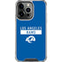 NFL Los Angeles Rams Blue Performance Series iPhone 16 Pro Max Clear Case