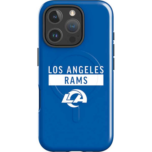 NFL Los Angeles Rams Blue Performance Series iPhone 16 Pro Max Magsafe Impact Case
