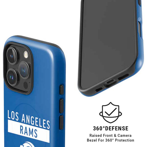NFL Los Angeles Rams Blue Performance Series iPhone 16 Pro Max Magsafe Impact Case