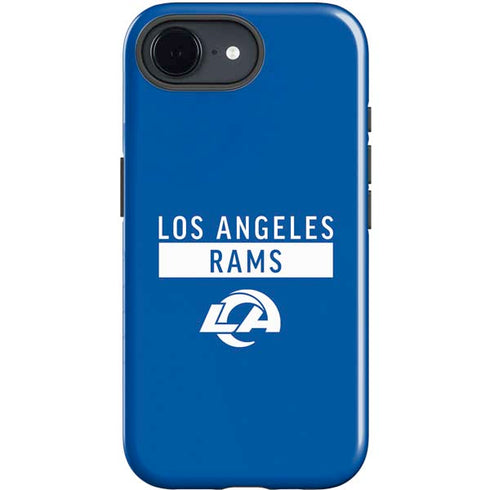 NFL Los Angeles Rams Blue Performance Series iPhone 16e Impact Case