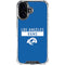 NFL Los Angeles Rams Blue Performance Series iPhone 17 Clear Case