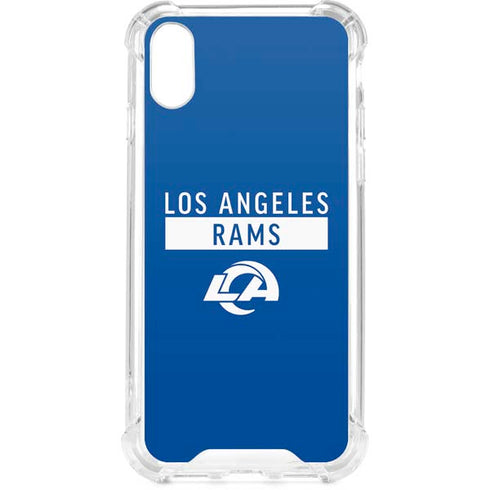 NFL Los Angeles Rams Blue Performance Series iPhone XS Clear Case