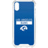 NFL Los Angeles Rams Blue Performance Series iPhone XS Clear Case