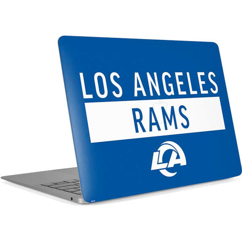 NFL Los Angeles Rams Blue Performance Series Apple MacBook Air Skin