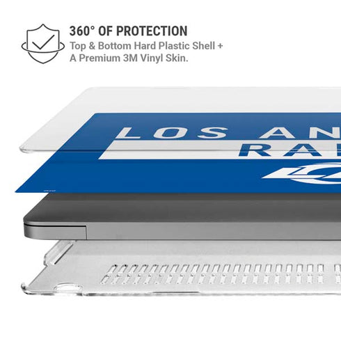 NFL Los Angeles Rams Blue Performance Series MacBook Pro 14in (2021-24) Case plus Skin
