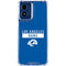 NFL Los Angeles Rams Blue Performance Series Moto G 5G (2024) Clear Case