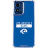NFL Los Angeles Rams Blue Performance Series Moto G 5G (2024) Clear Case