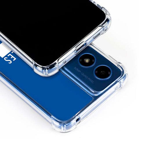 NFL Los Angeles Rams Blue Performance Series Moto G 5G (2024) Clear Case