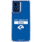 NFL Los Angeles Rams Blue Performance Series Moto G Play 4G (2024) Clear Case