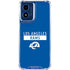 NFL Los Angeles Rams Blue Performance Series Moto G Play 4G (2024) Clear Case